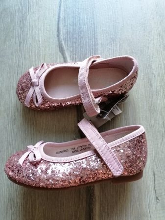 Next balerinacipő rosegold flitteres ÚJ-címkés (20,5)