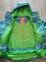 Camprio kabát kék-zöld-fehér csíkos (158)