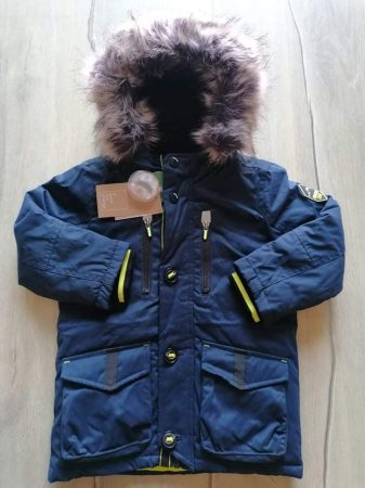 C&A kabát s.kék színű, kapucnis Új-címkés (98) 