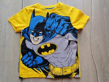 F&F póló citromsárga színű, Batman mintás Új-címkés (86)