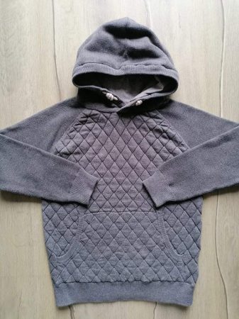 Next pulóver kapucnis, szürke színű (116) 