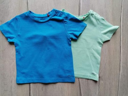 S.Oliver póló szett 2 db-os kék, zöld színű (62)