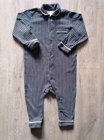 H&M rugdalózó/pizsama s.kék, csíkos (92)