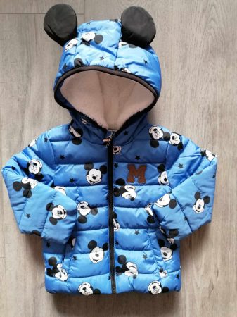 F&F kabát kék, Mickey mintás Új-cimkés (80)