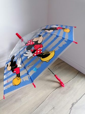 Disney Minnie-Mickey esernyő átlátszó Új-címkés