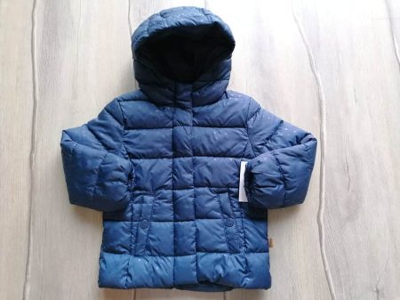 C&A kabát kék, apró csillag mintás Új-címkés (92)