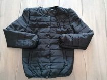 Kabát átmeneti fekete színű, masnival (158)