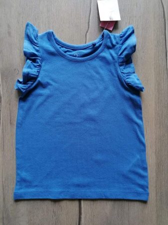 Next póló kék, fodros Új-címkés (80)