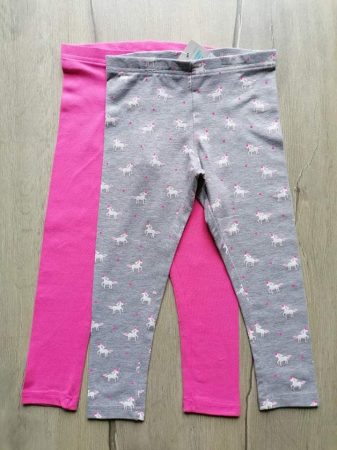 Primark leggings szett 2db-os rózsaszín, unikornis mintás Új-címkés (110) 