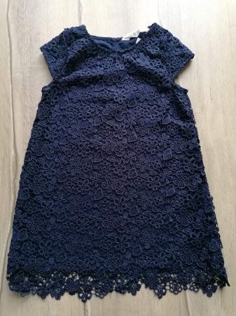 H&M ruhácska s.kék, virág mintás Új-címkés (122)