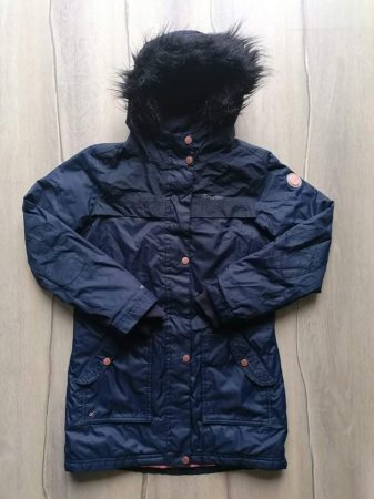 Regatta kabát s.kék színű szőrmés kapucnival (152)