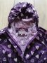 Peter Storm széldzseki/esőkabát lila, szív mintás (152)