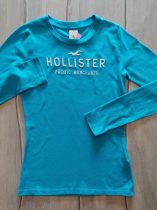 Hollister póló h.ujjú, kék színű, feliratos (158)