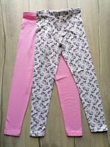  Primark leggings szett 2 db-os rózsaszín, unikornis mintás (128)