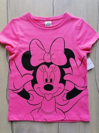 F&F póló rózsaszín Minnie mintás Új-címkés (92)