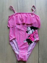   Disney fürdőruha rózsaszín csíkos, Minnie mintás Új-címkés (116/122)