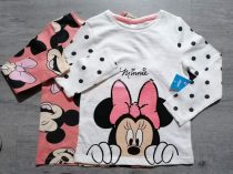  Disney póló h.ujjú szett 2db-os simogatós Minnie mintás Új-cimkés (110)
