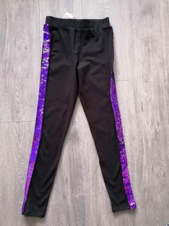 Matalan leggings simogatós flitteres lila színű Új-cimkés (152)