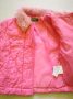 Benetton rózsaszín szőrös galléros kabát (68)